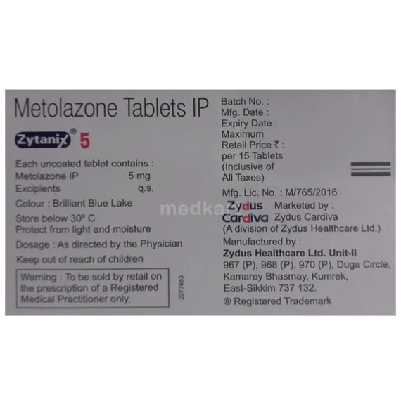 zytanix 5 tablet 15's